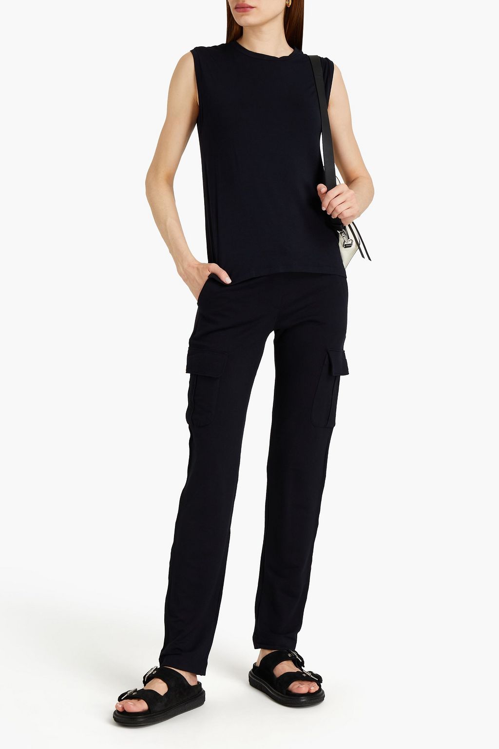 MAJESTIC FILATURES Stretch-jersey track pants
