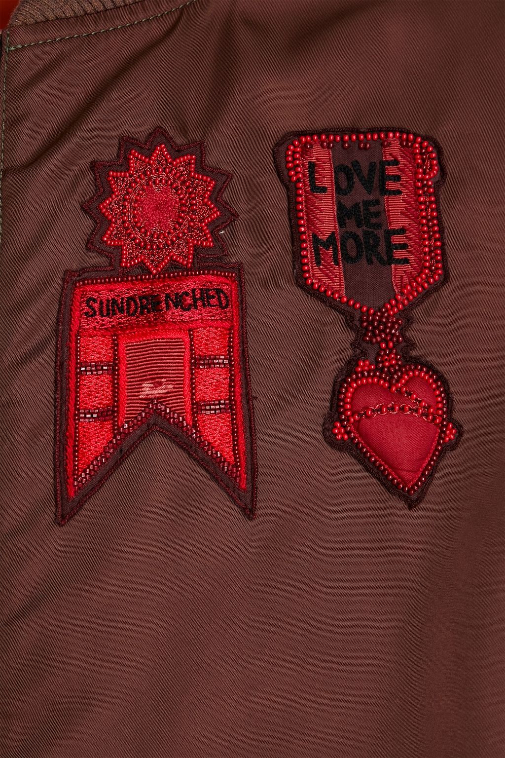 VALENTINO Appliquéd shell bomber jacket