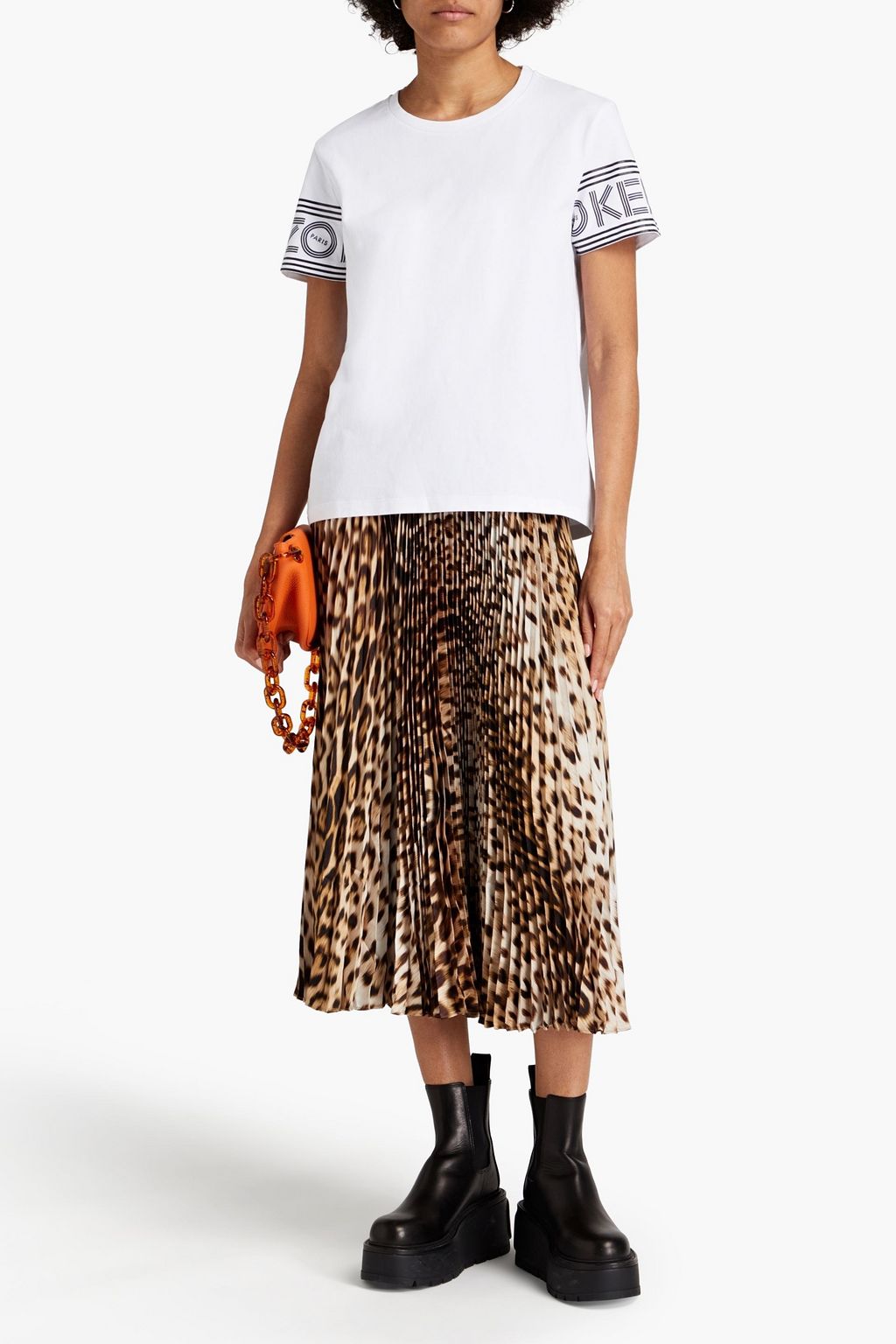 KENZO Printed cotton-jersey T-shirt