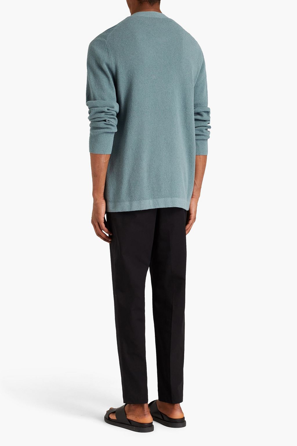 THEORY Dariel Triumph ribbed cotton-blend cardigan