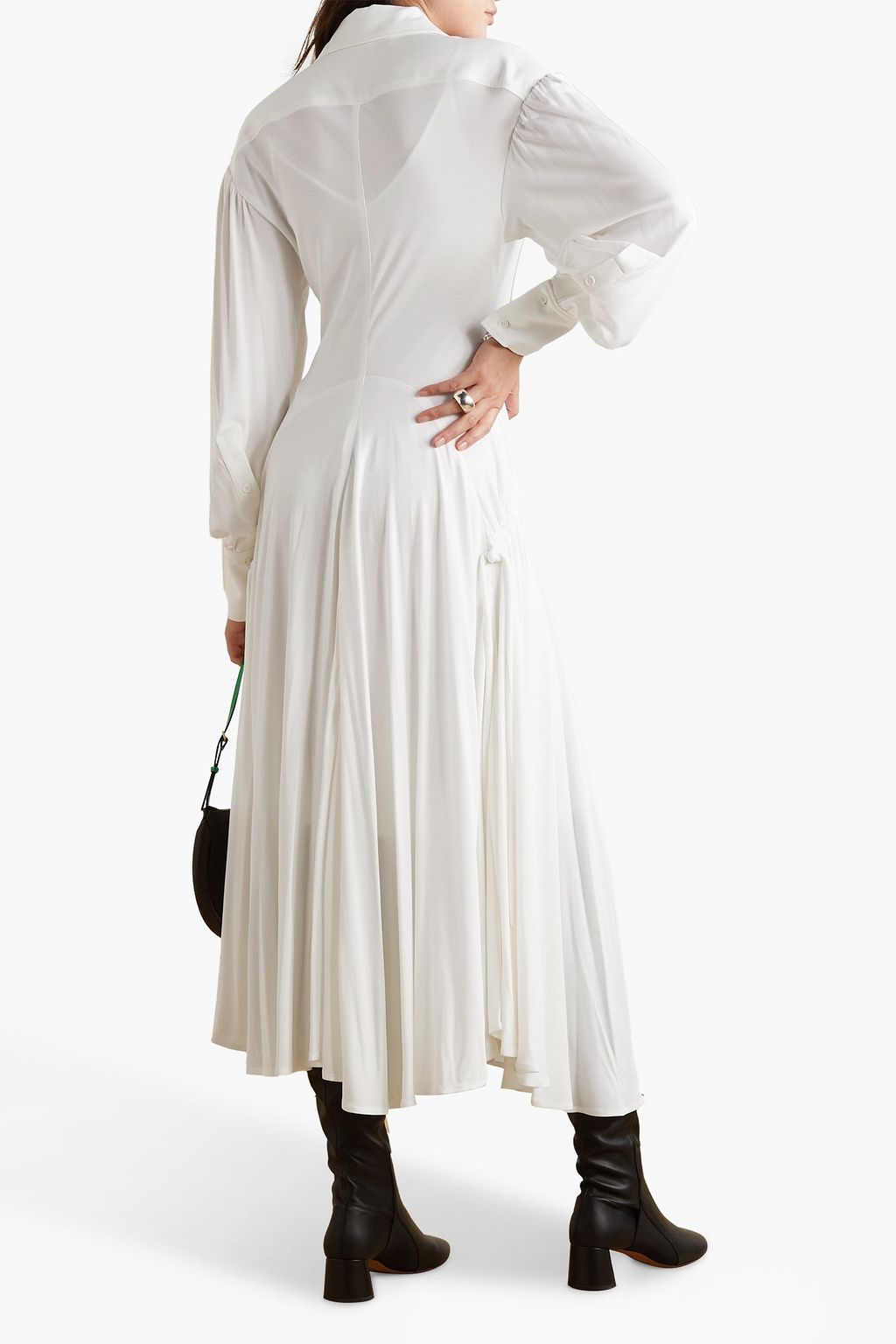 PROENZA SCHOULER Gathered jersey maxi shirt dress