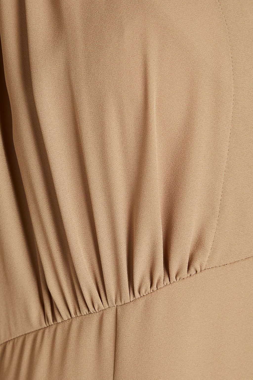 THEORY Gathered crepe midi dress