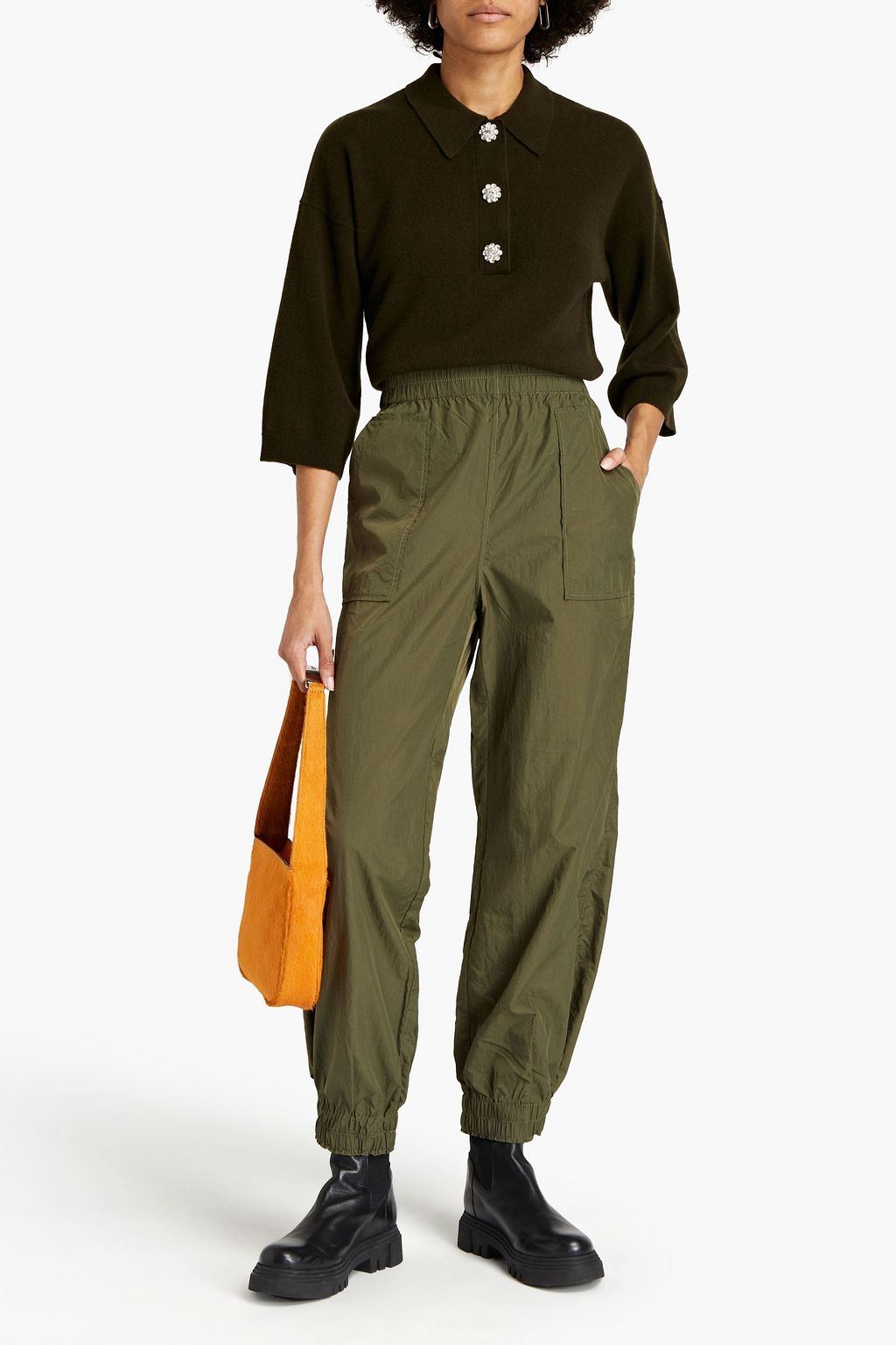 GANNI Shell tapered pants