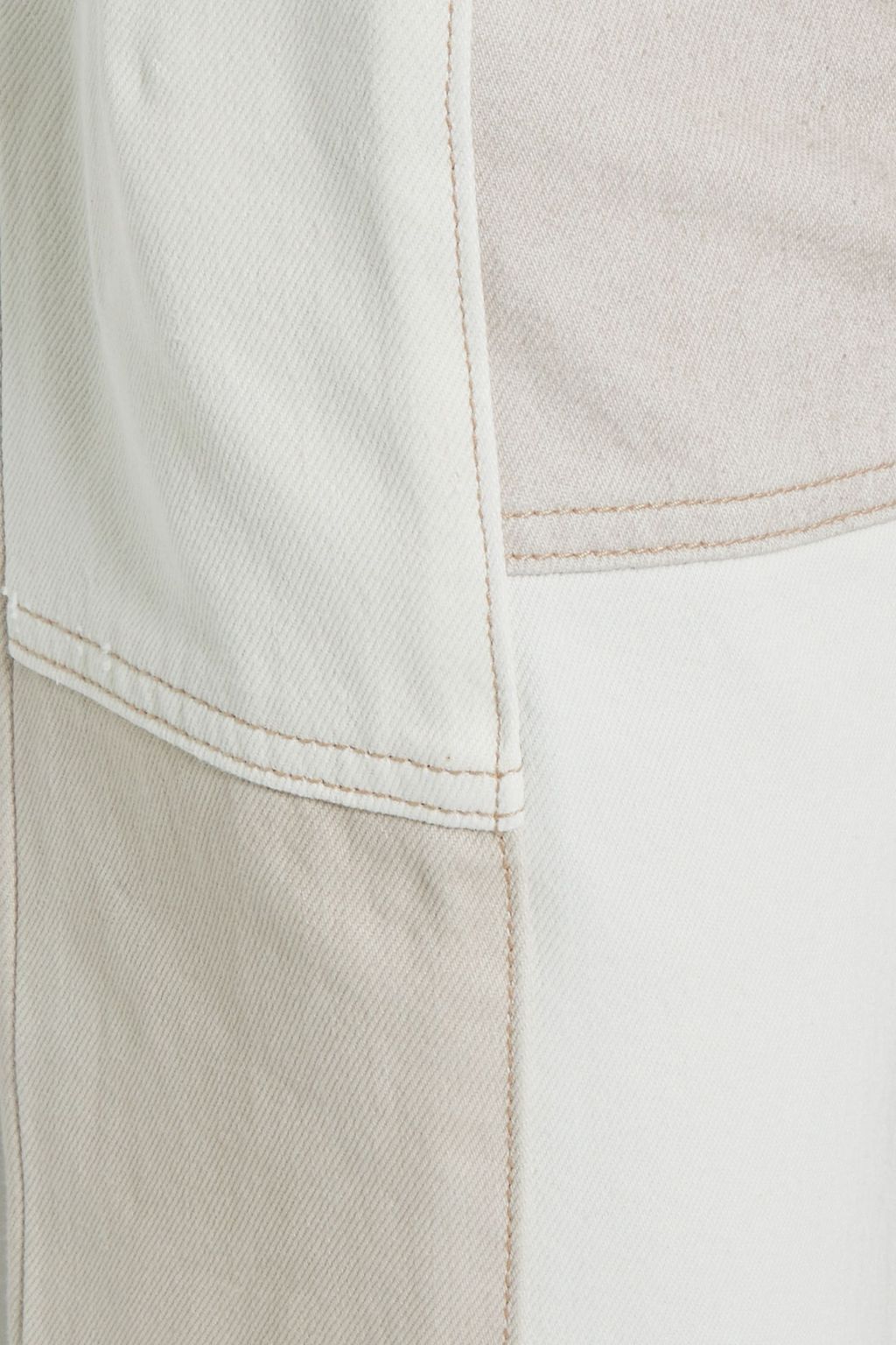 RE/DONE WITH LEVI'S 70s patchwork high-rise wide-leg jeans