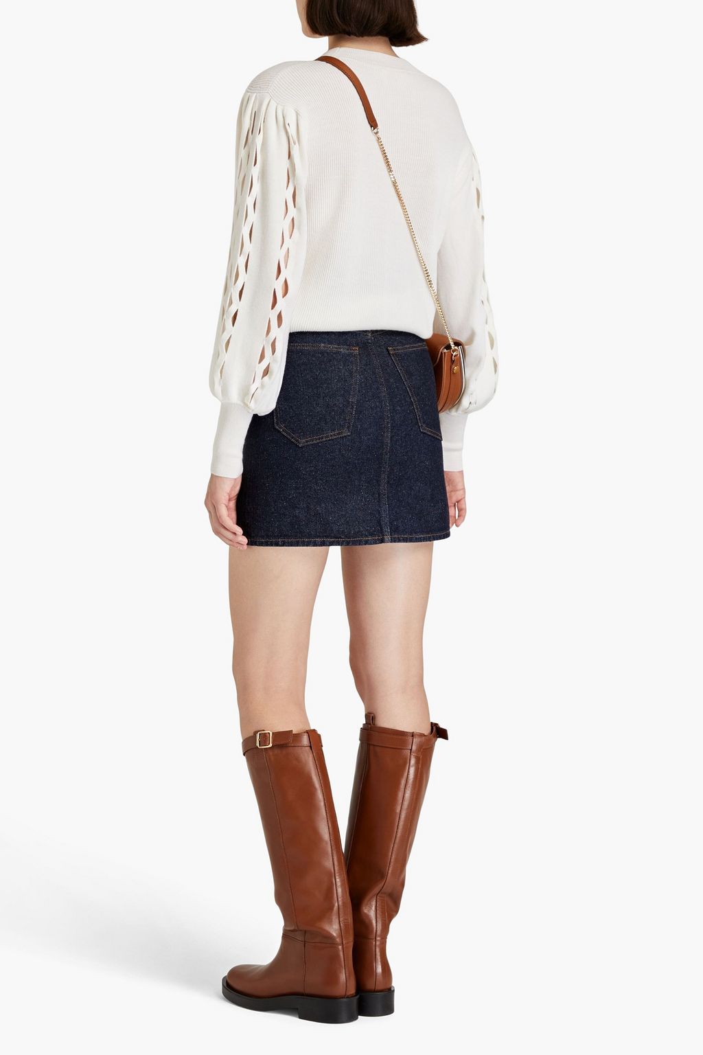 CHLOÉ Denim mini skirt