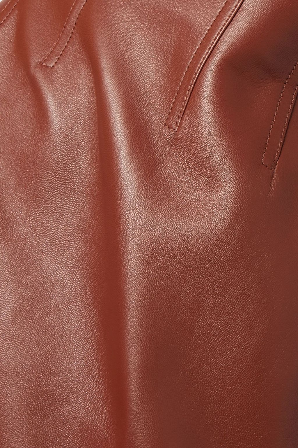 CHLOÉ Leather midi skirt