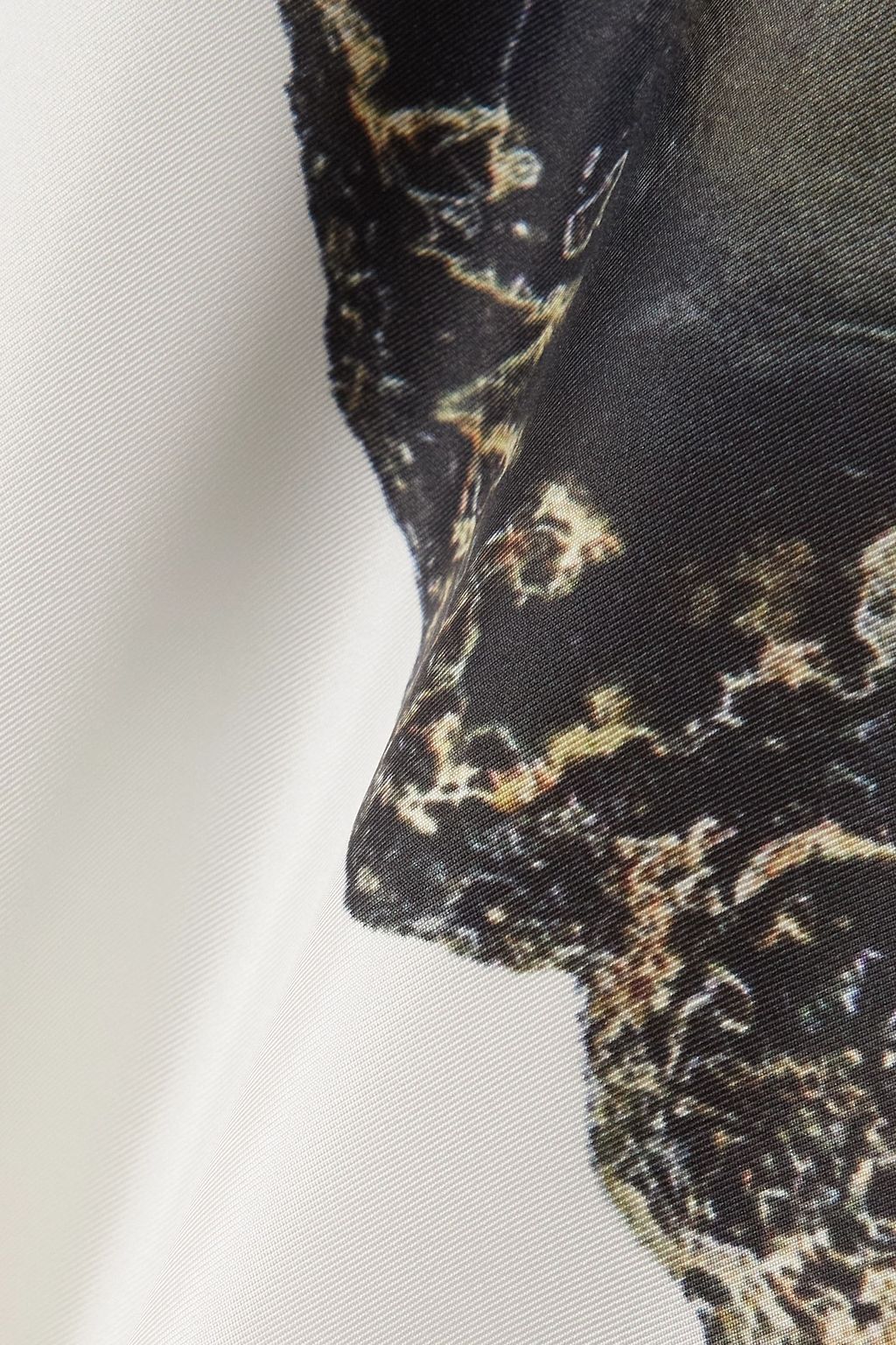 CHLOÉ Printed silk-twill midi skirt
