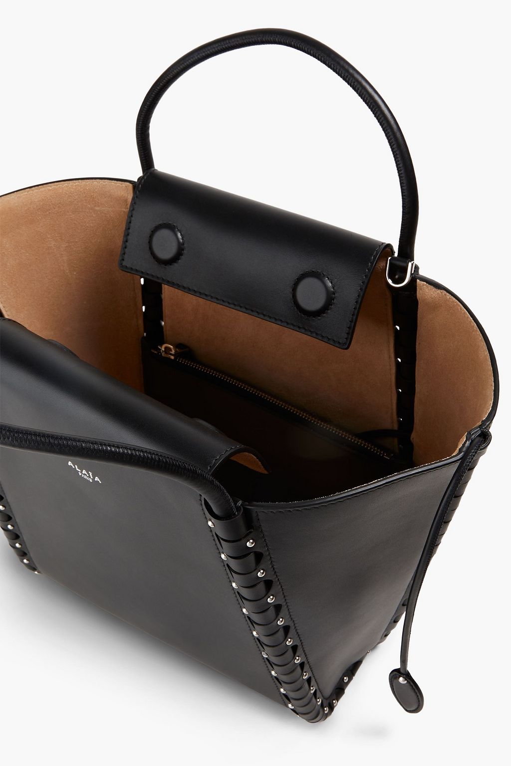 ALAÏA Le Hinge small studded leather tote