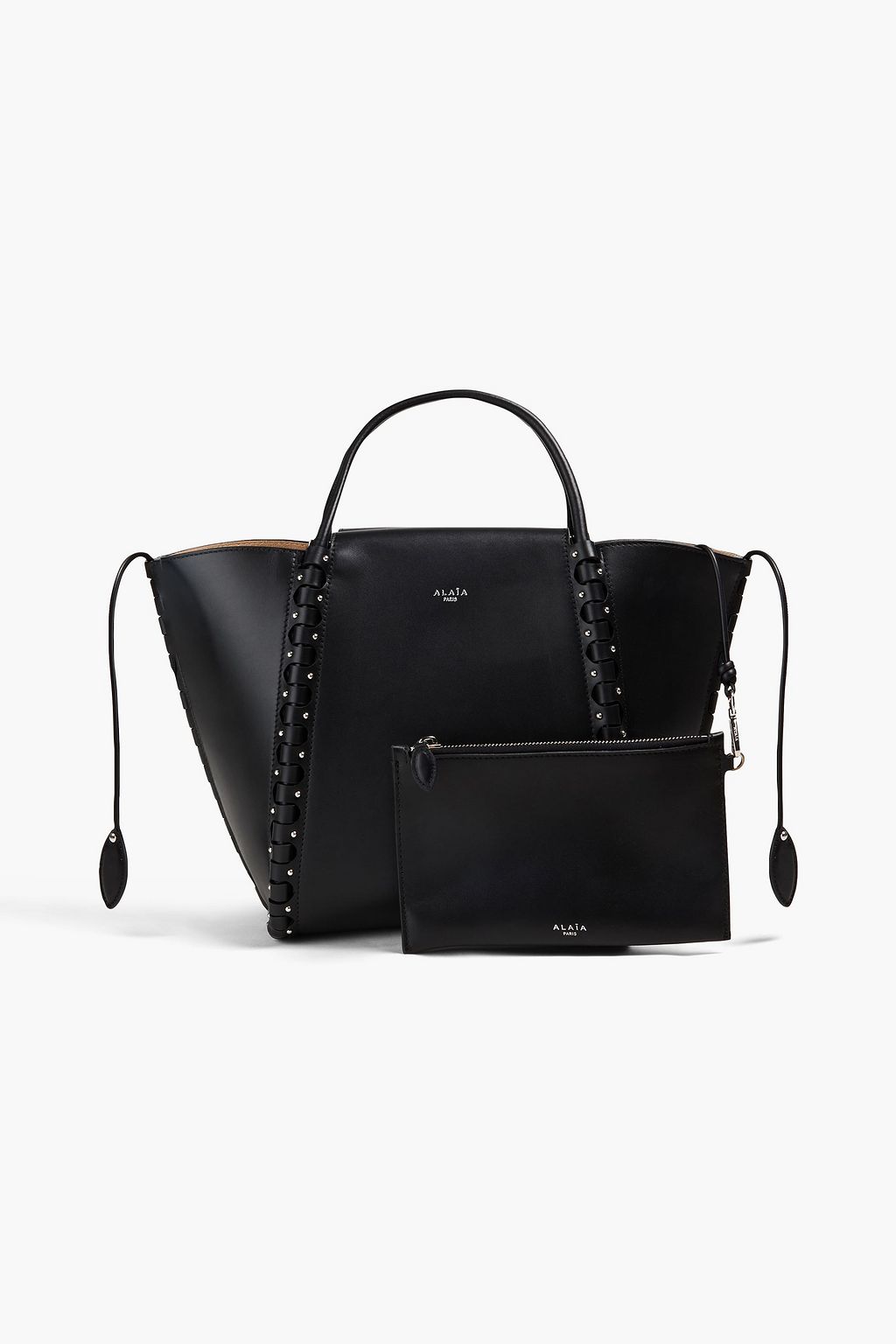 ALAÏA Le Hinge small studded leather tote