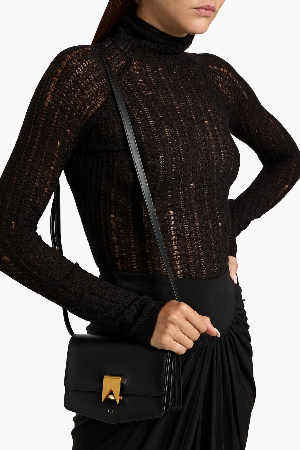 ALAÏA Le Papa small leather shoulder bag