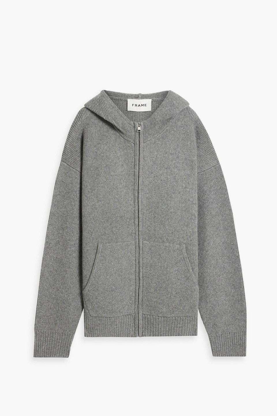 Cashmere zip-up hoodie