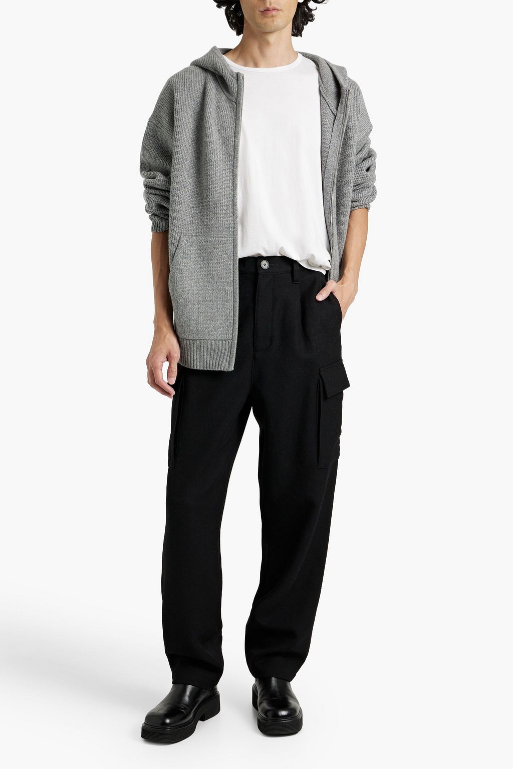 FRAME Cashmere zip-up hoodie