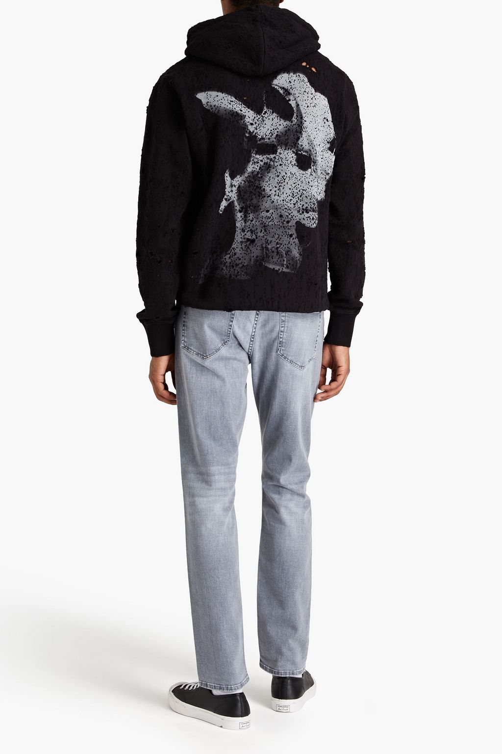 FRAME Skinny-fit faded denim jeans
