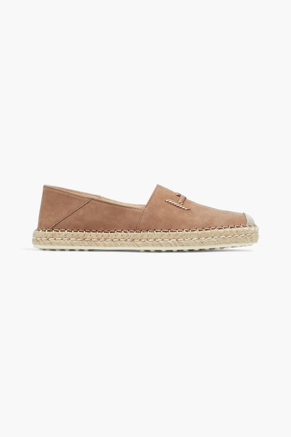 TOD'S WHIPSTITCHED SUEDE ESPADRILLES,3074457345629930148