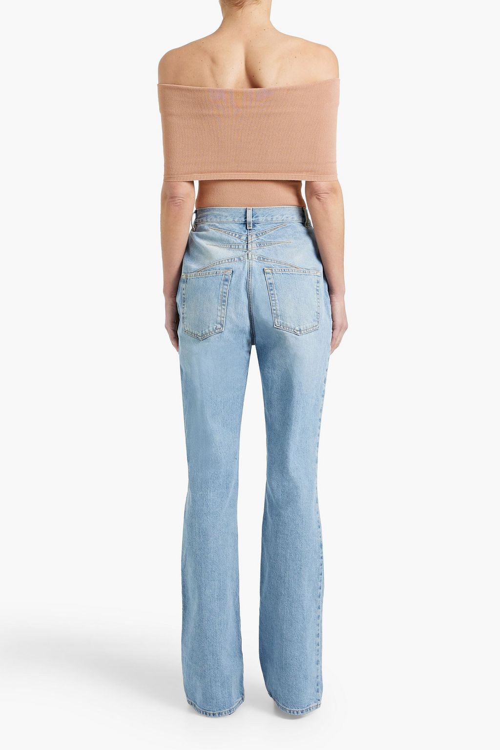 ALAÏA Schulterfreier Body aus Stretch-Strick