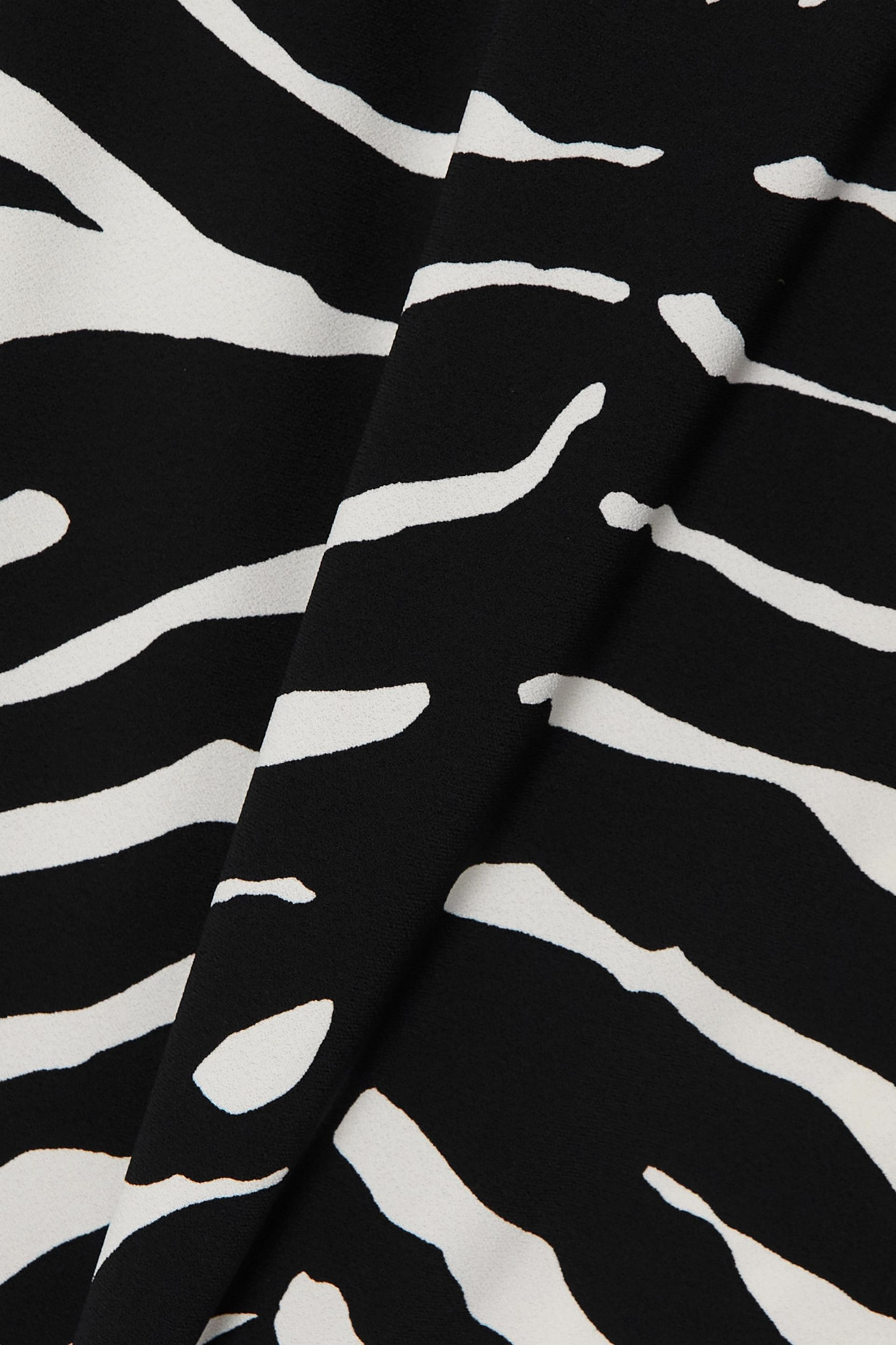 Dolce&Gabbana Zebra-print cady midi skirt thumbnail