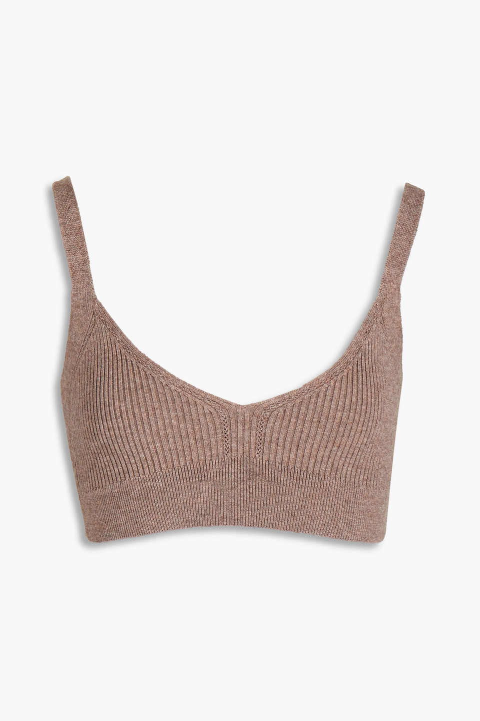 LE ORE Lodi mélange ribbed-knit sports bra
