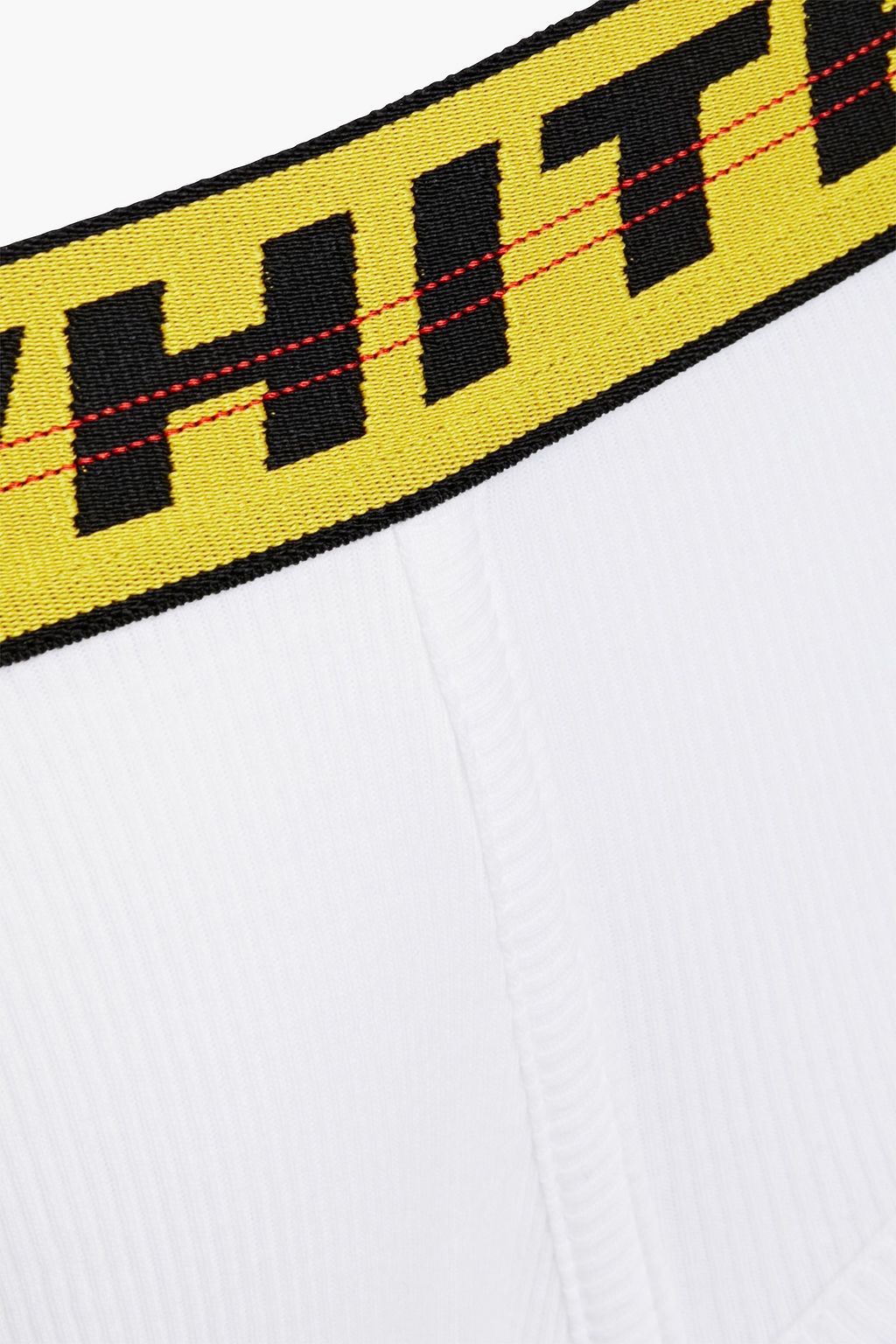 OFF-WHITE™ Geripptes Höschen aus Jersey aus einer Baumwollmischung