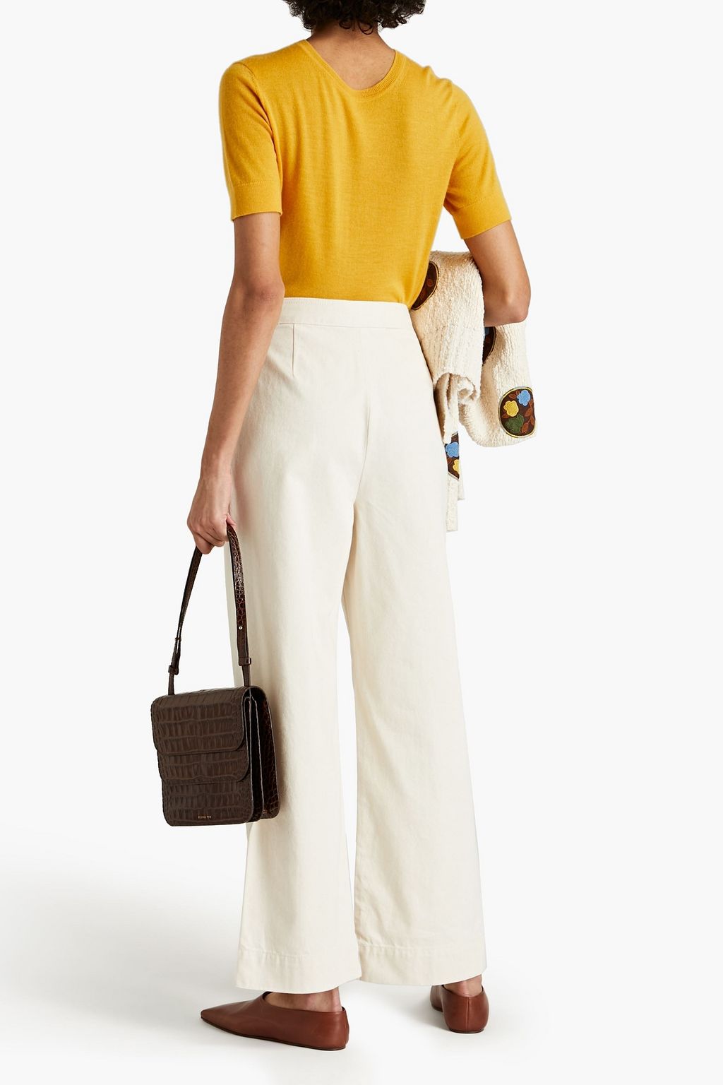 TORY BURCH Hoch sitzende Jeans mit weitem Bein