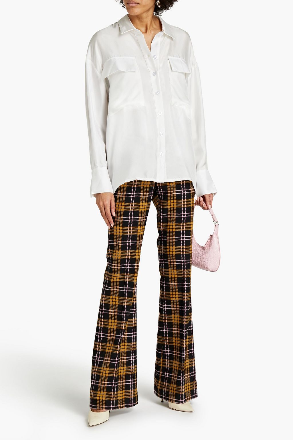 LISOU Alanna silk-twill shirt
