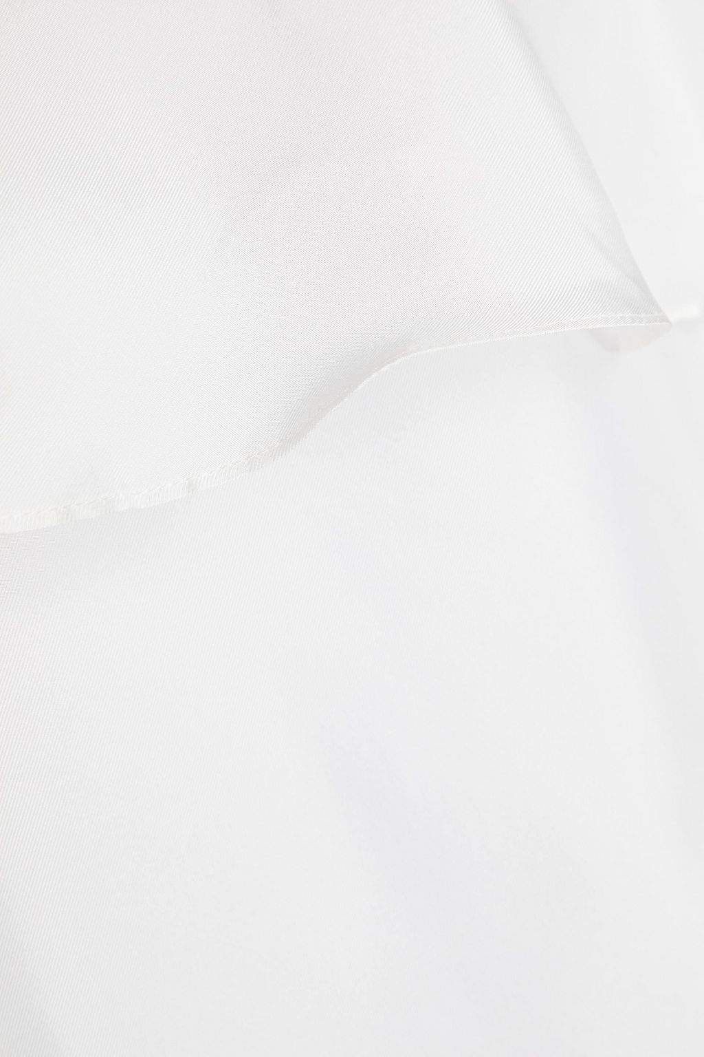 LISOU Nour ruffled silk-twill top