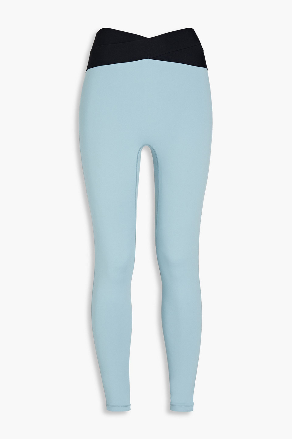 LE ORE Corso Crossover two-tone recycled stretch leggings