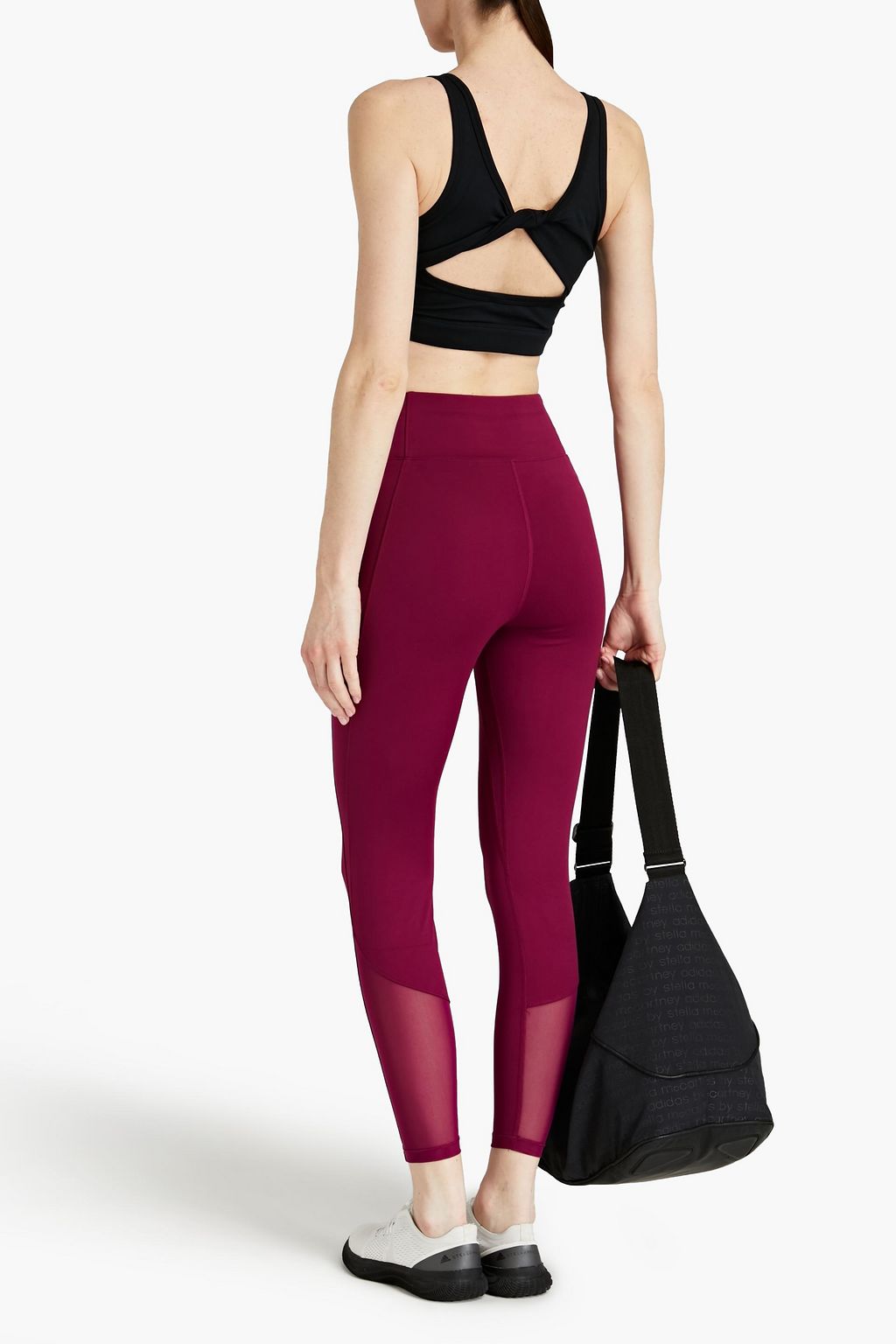LE ORE Andria mesh-paneled  stretch leggings