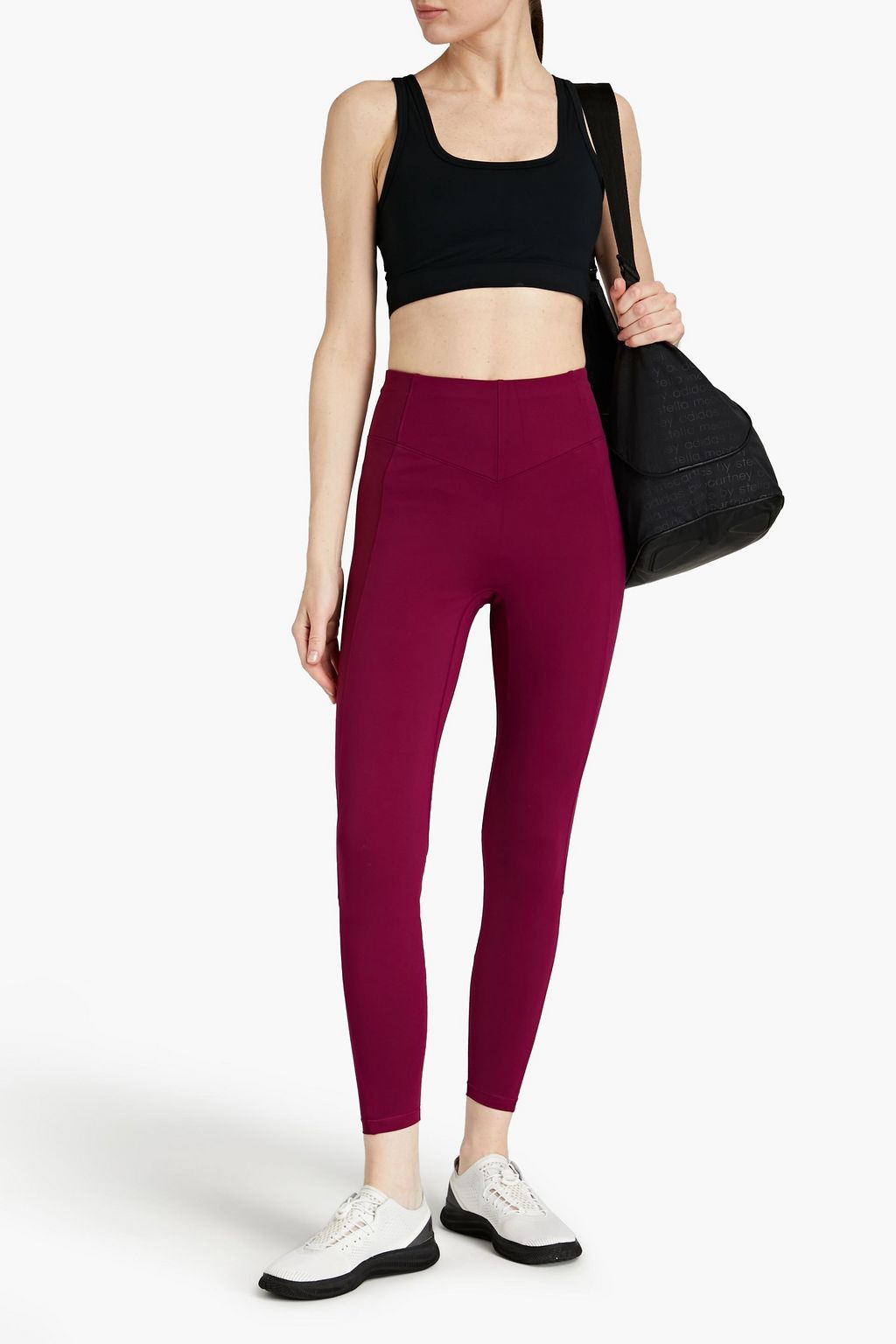 LE ORE Andria mesh-paneled  stretch leggings
