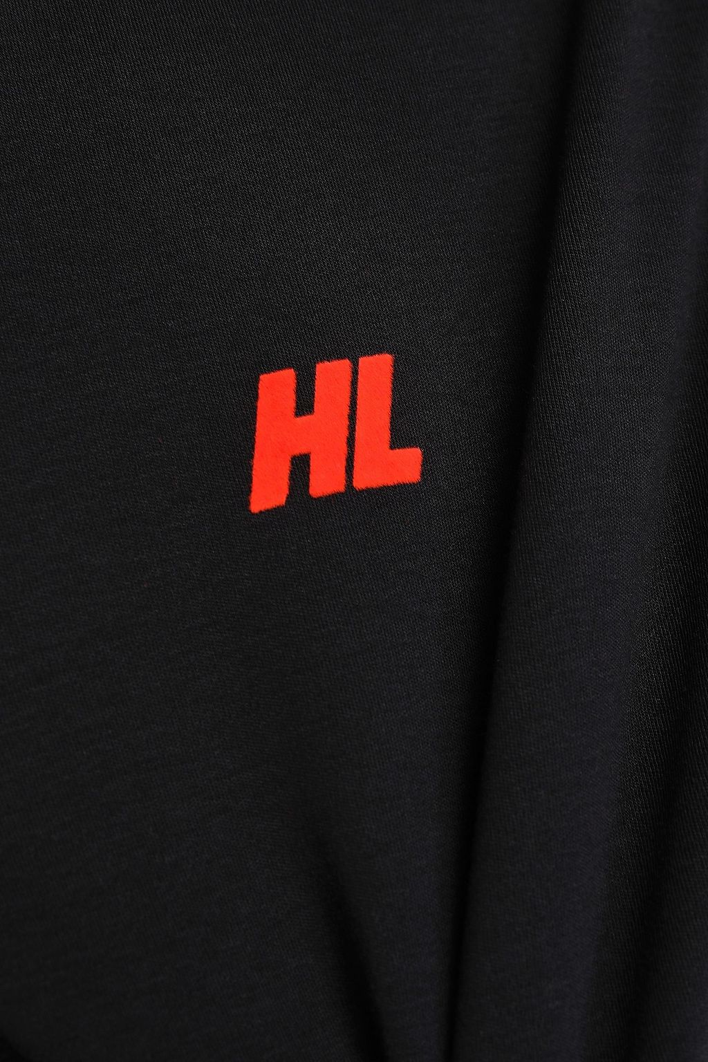 HELMUT LANG Flocked printed cotton-jersey T-shirt