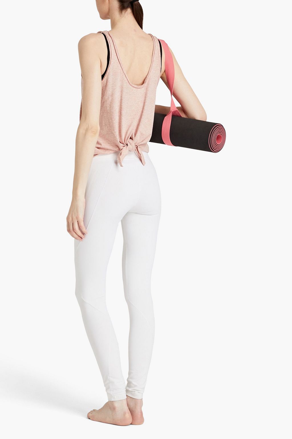 LE ORE Sienna mélange cotton and modal-blend jersey tank