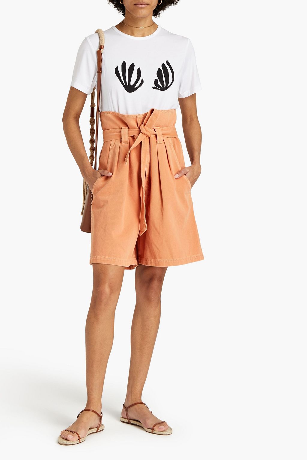 TEMPERLEY LONDON Printed stretch-Micro Modal jersey T-shirt