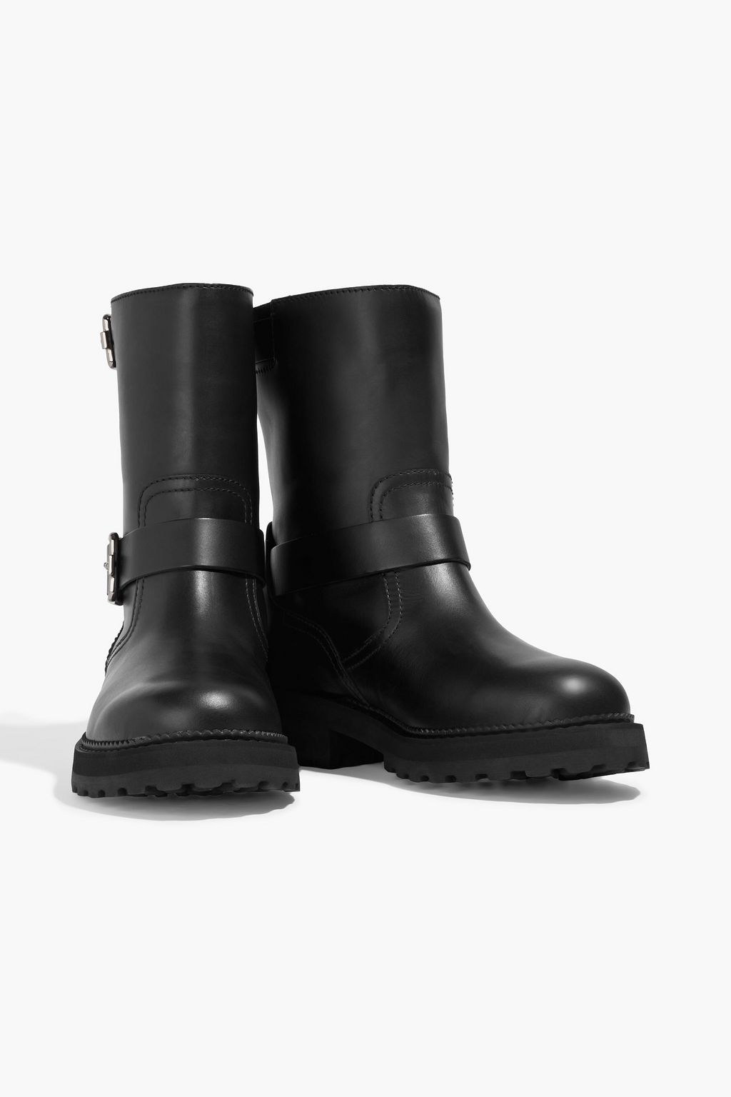 TOD'S Buckle-detailed leather ankle boots