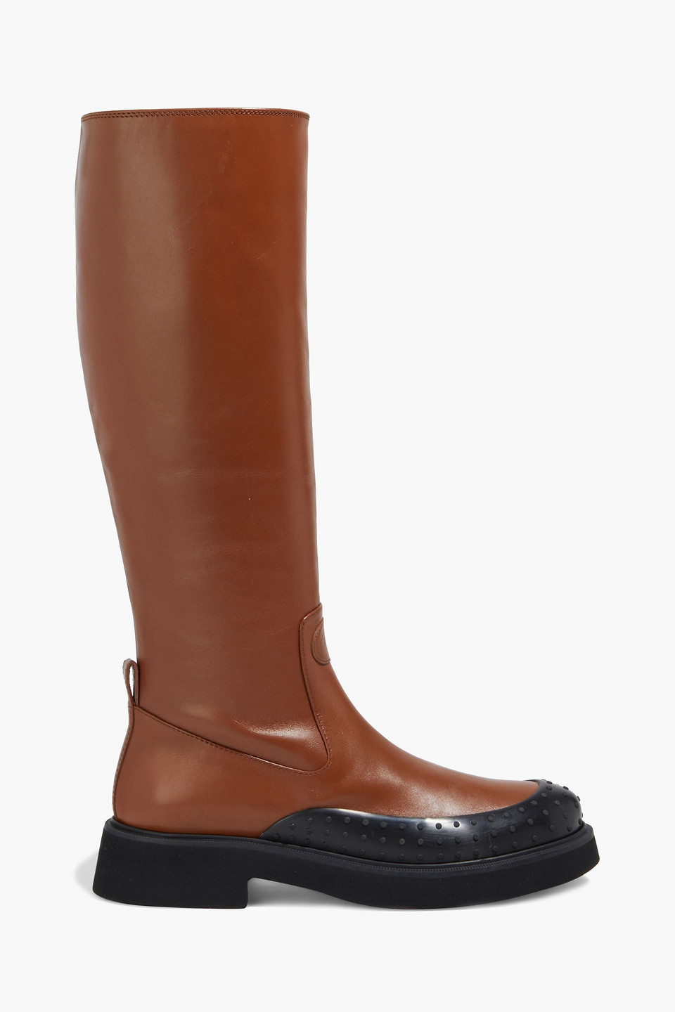 TOD'S LEATHER KNEE BOOTS,3074457345629949184