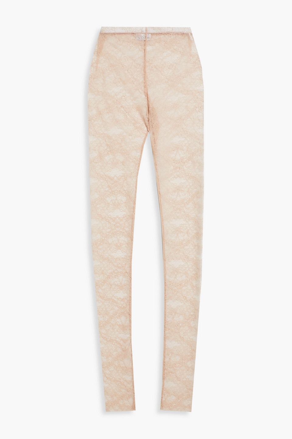 redvalentino - corded lace leggings - pink - s