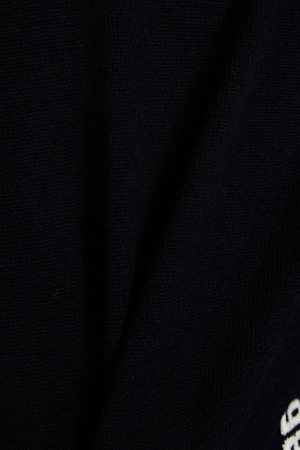HELMUT LANG Intarsia-trimmed wool and cashmere-blend sweater