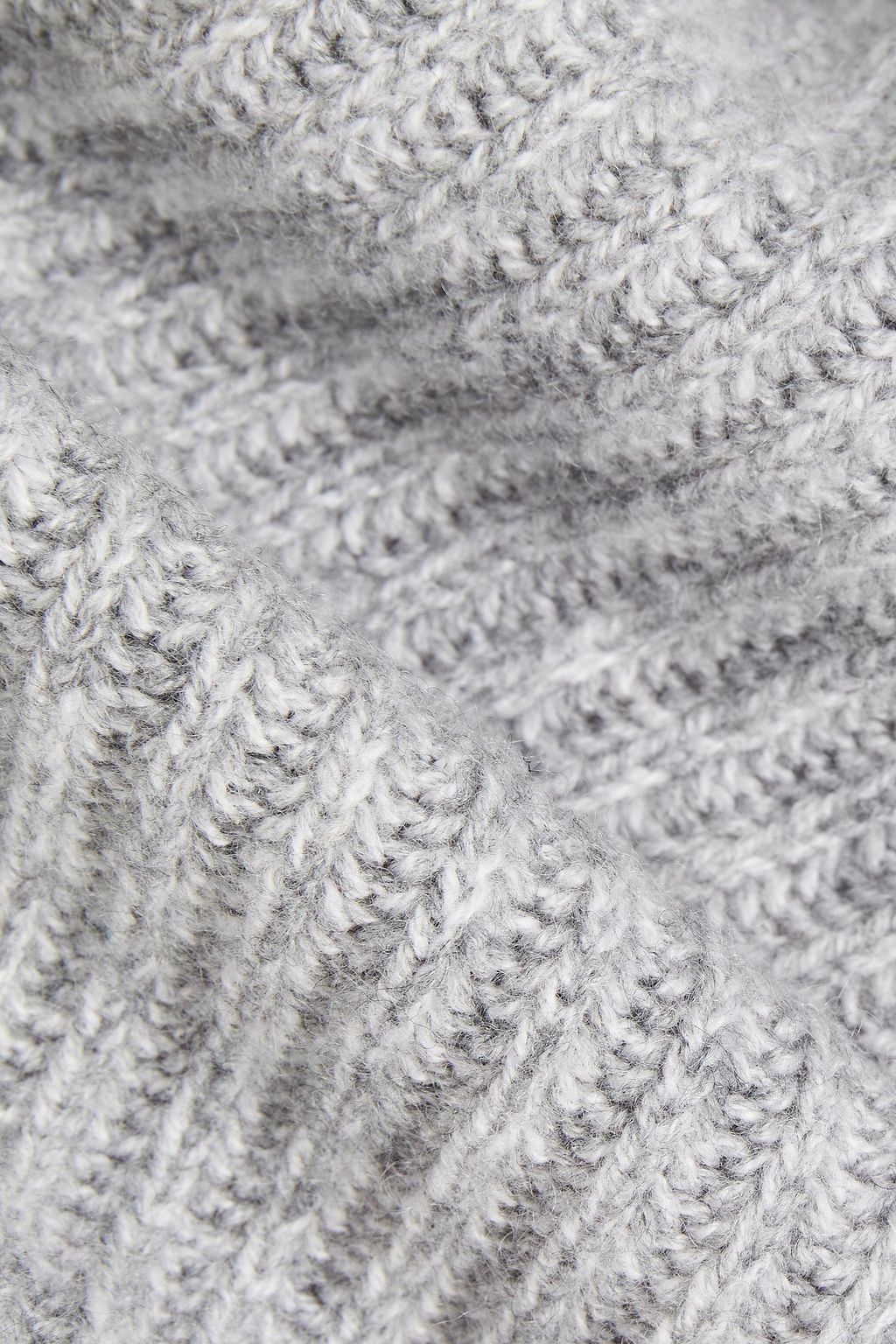 RAG & BONE Pierce mélange ribbed cashmere turtleneck sweater