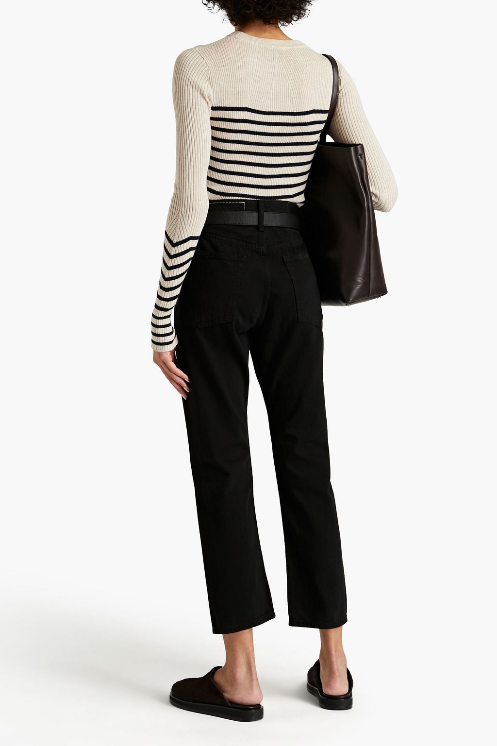 RAG & BONE Maya 하이라이즈 크롭 슬림 레그 진