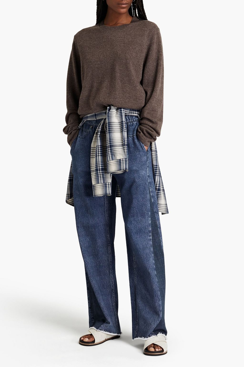 RAG & BONE Miramar printed French cotton-terry wide-leg pants