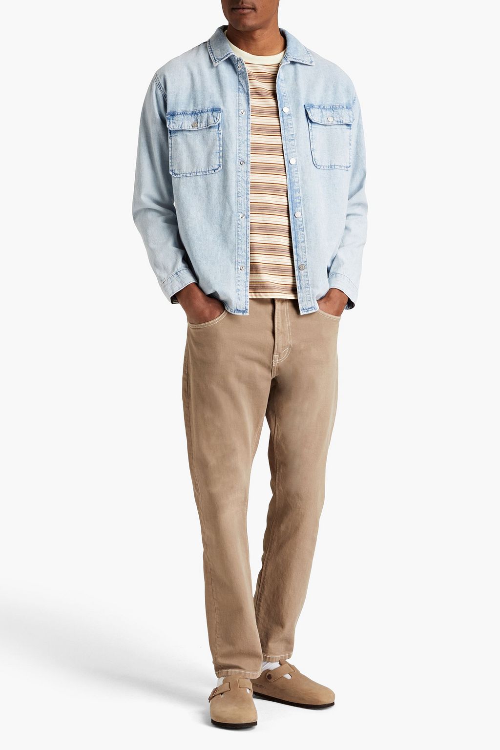 FRAME Faded denim shirt