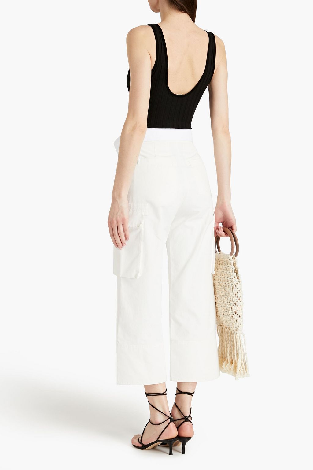 SIMKHAI Ribbed Tencel-blend jersey bodysuit