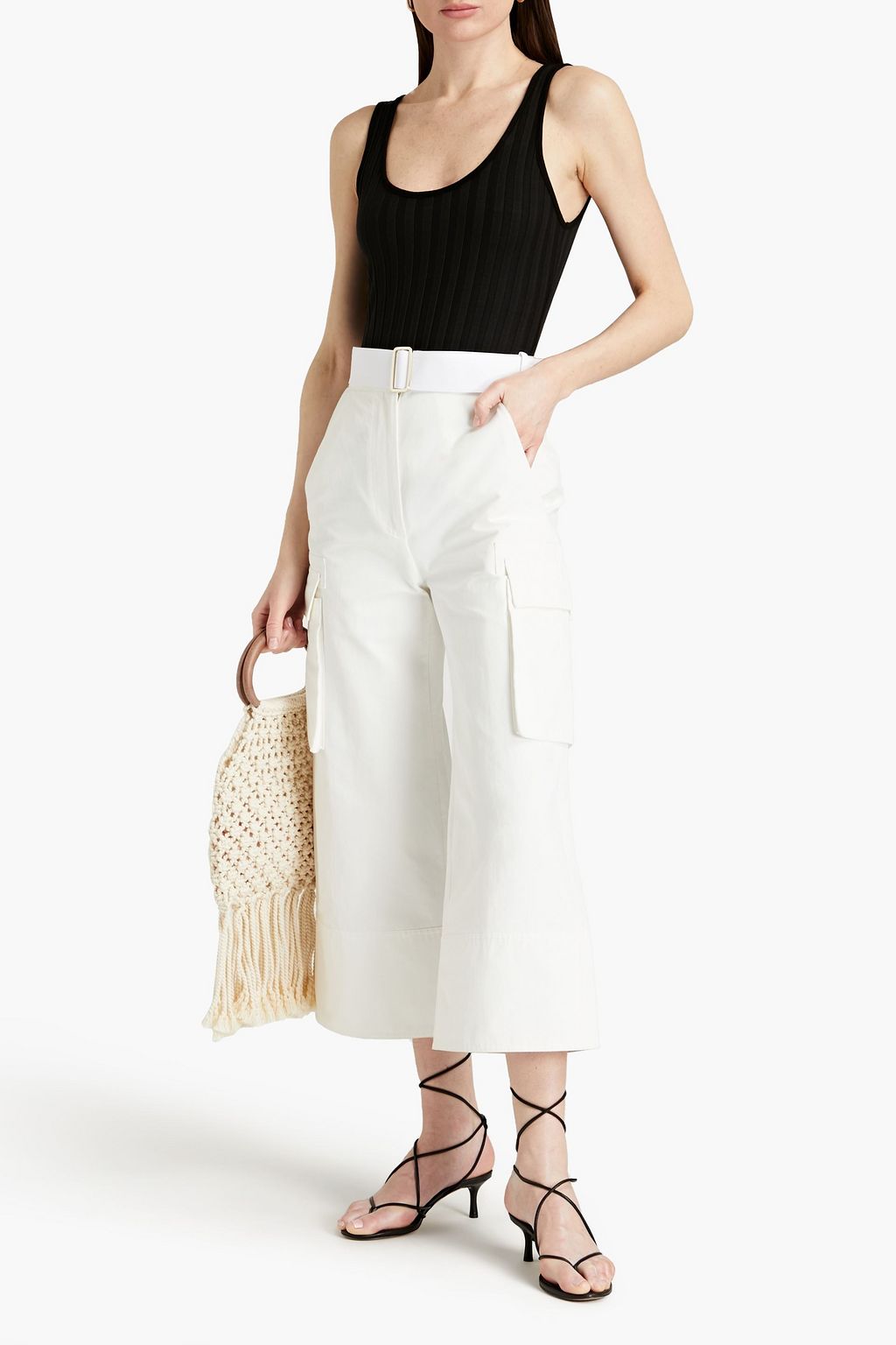 SIMKHAI Ribbed Tencel-blend jersey bodysuit