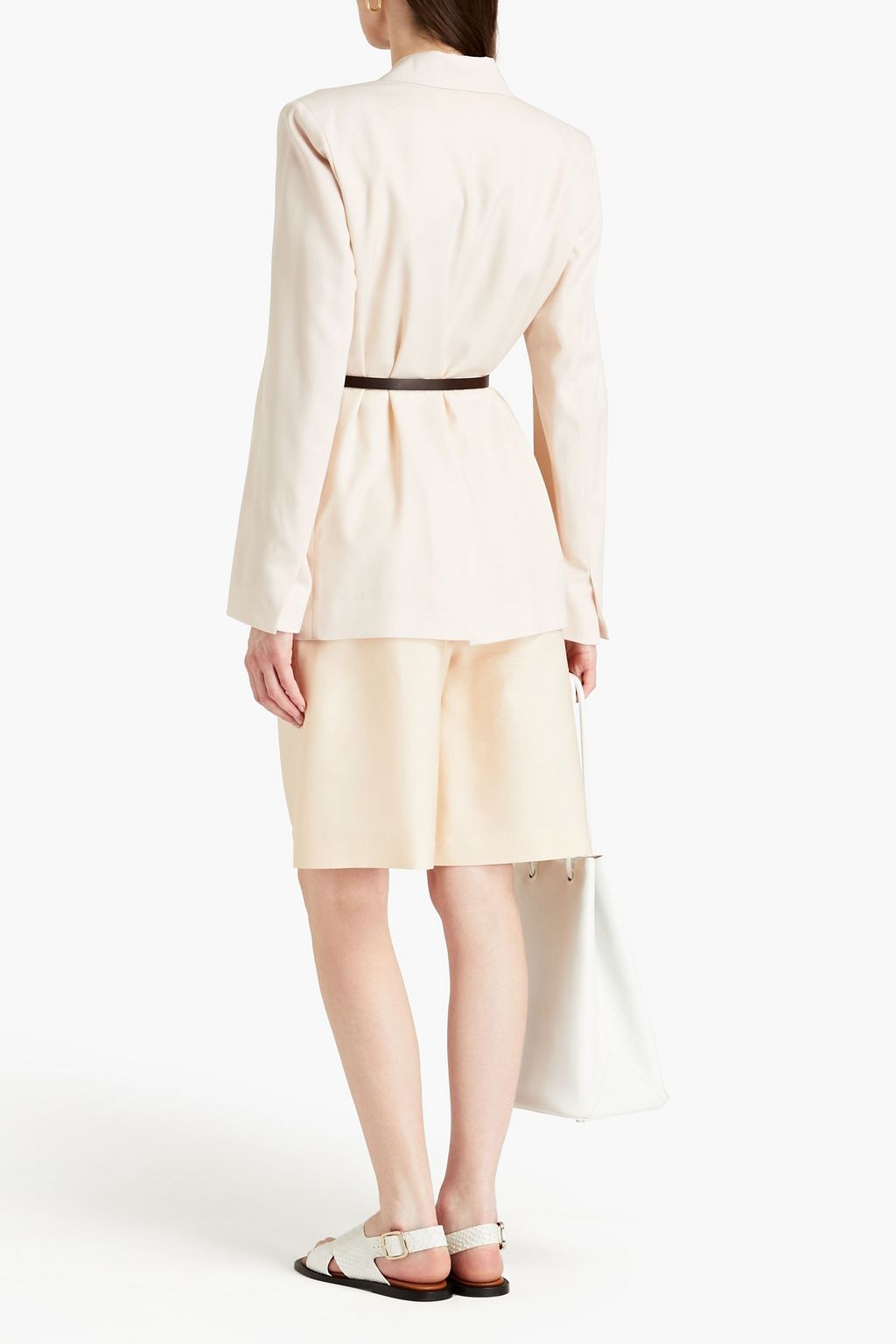 LVIR Belted wool-twill blazer