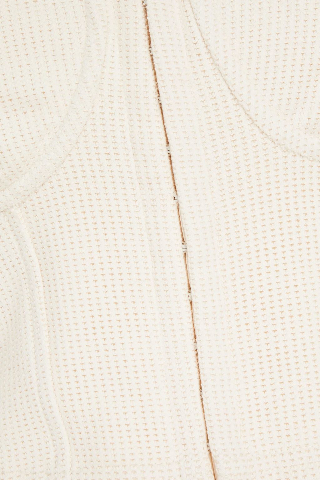 SIMKHAI Shay cropped pointelle-knit cotton-blend top