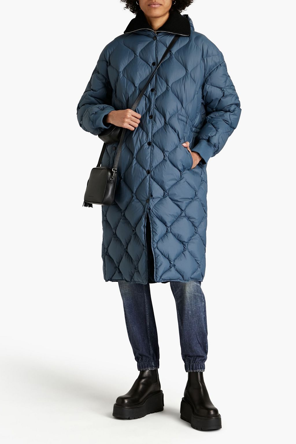 RAG & BONE Rudy quilted shell hooded down coat