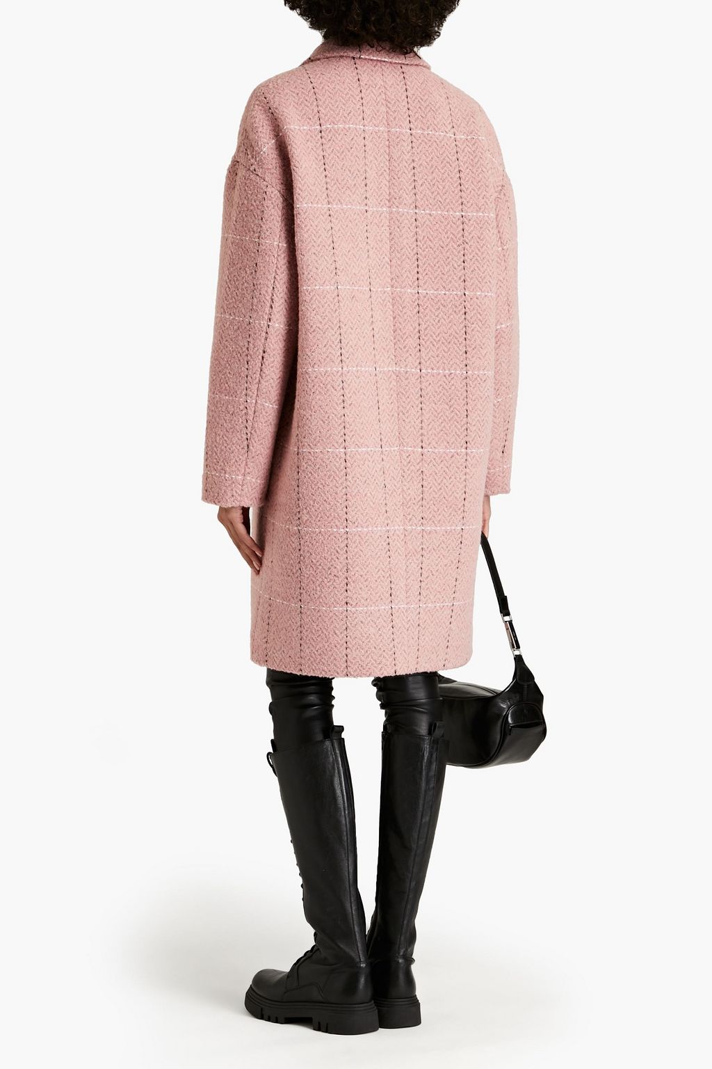 RAG & BONE Estelle 체크 헤링본 부클레 코트