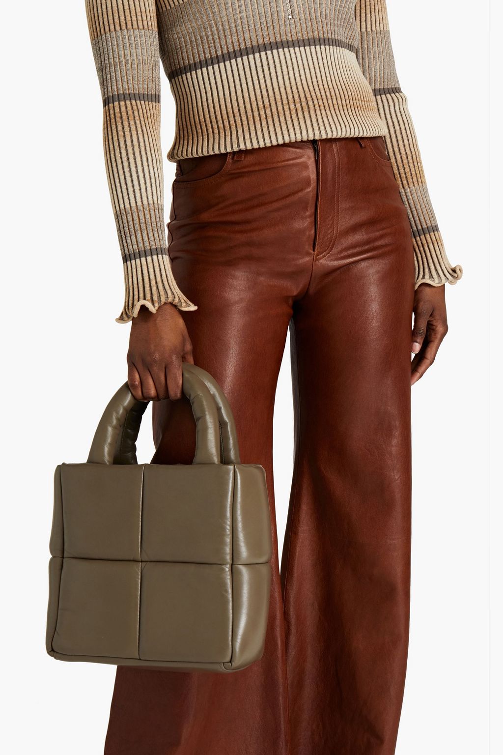 STAND STUDIO Roseanne quilted leather tote