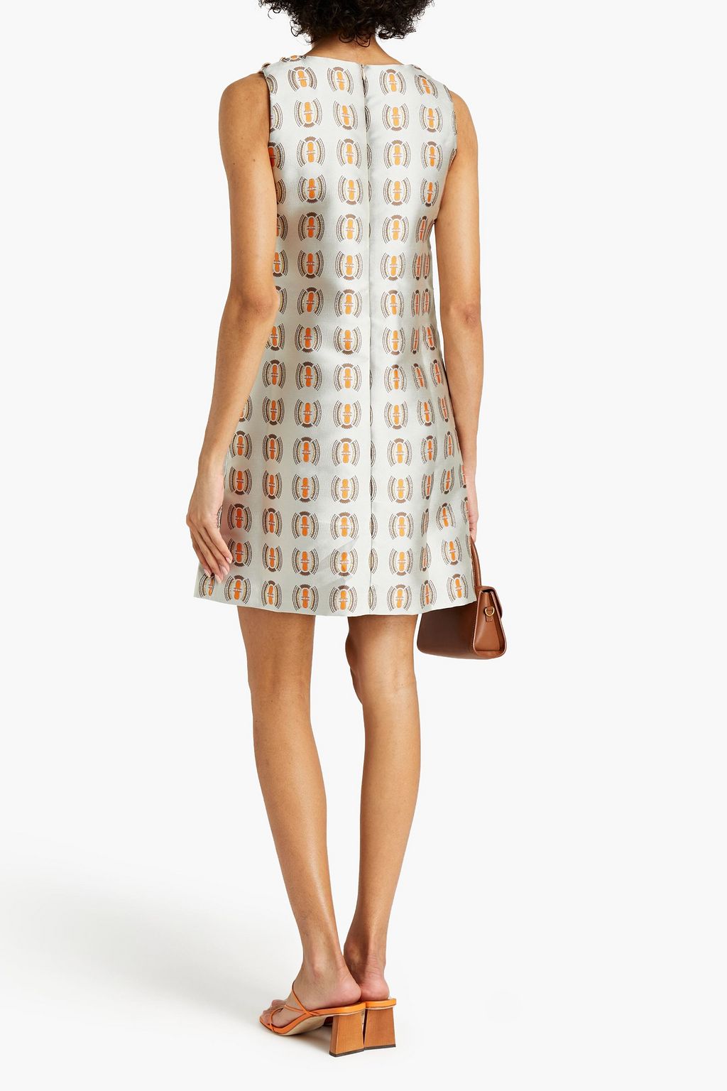 LISOU Connie metallic jacquard mini dress