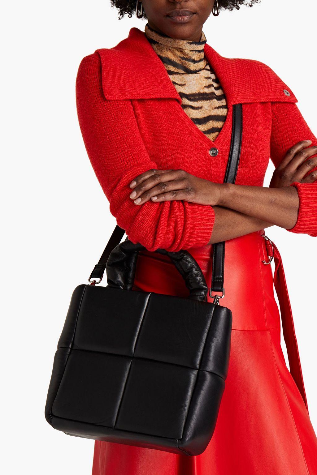 STAND STUDIO Roseanne quilted leather tote