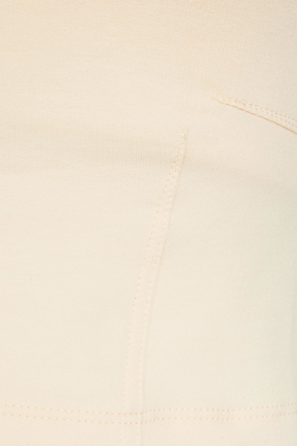 SIMKHAI Strapless French cotton-blend terry top