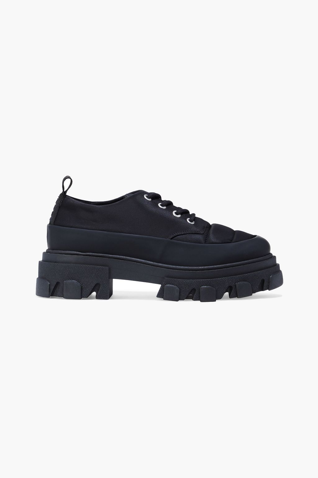 trimmed quilted shell brogues | GANNI 